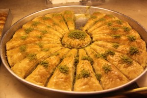 The large triangular slice of Baklava