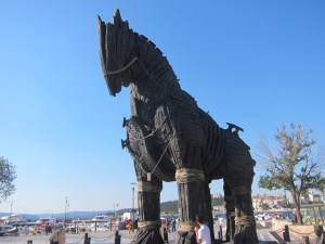 The Trojan Horse used in the 2004 Film