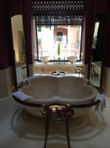 Reserve Villa indoor bathtub.