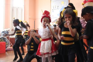 Children perform a folk tale 